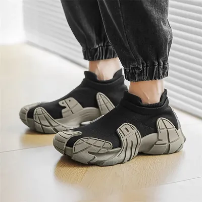Men's Shoes Summer Breathable Thin Mesh Fly-woven Socks Shoes